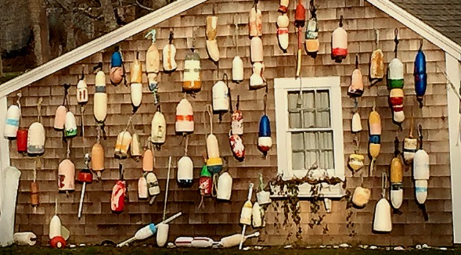 Great Collection Of Colorful Buoys In Orleans On Cape Cod