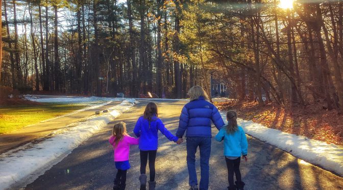 Winter Walk With My Granddaughters Over The Holidays