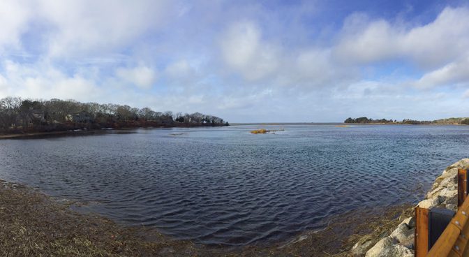 Boat Meadow Creek In Eastham On Cape Cod At High Tide