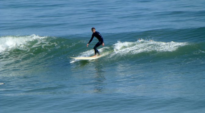 Surfing Backwards At Coast Guard Beach On Cape Cod