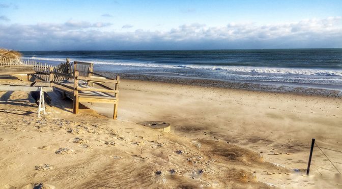 Much Erosion At Nauset Beach In Orleans On Cape Cod