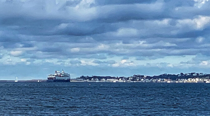 Huge Cruise Ship In Provincetown On Cape Cod!