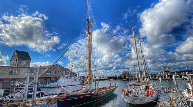 Gorgeous Sailboats In Provincetown On Cape Cod.