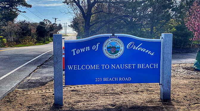 New Entrance To Nauset Beach On Cape Cod.
