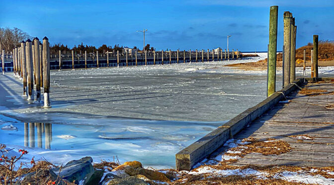 Rock Harbor On Cape Cod Was A Bit Icy.