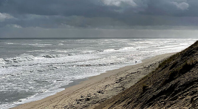 Stormy Day At Newcomb Hollow Beach In Truro On Cape Cod.