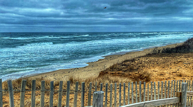 The Waves Were Cranking At Nauset Light Beach On Cape Cod.