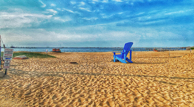 The Big Blue Adirondack Chair Is Waiting For You In Provincetown!