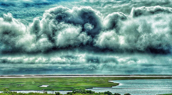 Spectacular Clouds Over Fort Hill Yesterday Morning On Cape Cod.