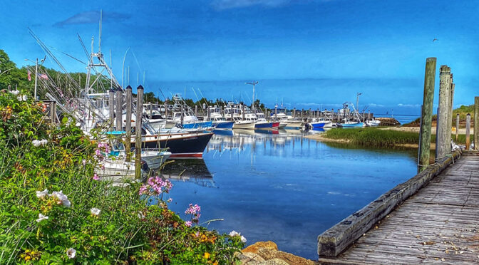 Picturesque Rock Harbor On Cape Cod.