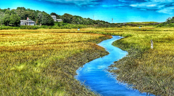 High Tide At Nauset Marsh On Cape Cod.