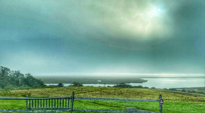 Foggy, But Beautiful Morning At Fort Hill On Cape Cod.