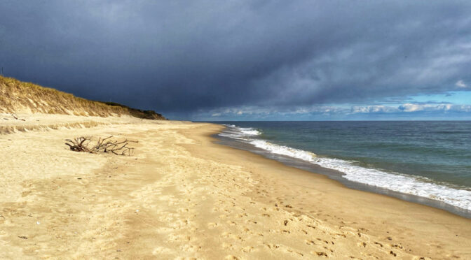 The Storm Was Coming At Coast Guard Beach On Cape Cod.