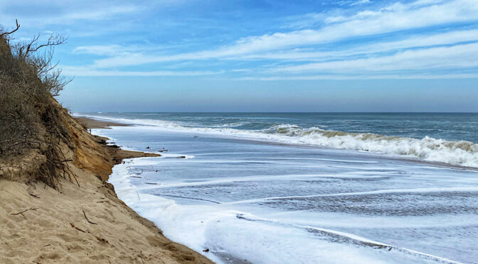 High Tide At Nauset Light Beach On Cape Cod Yesterday.
