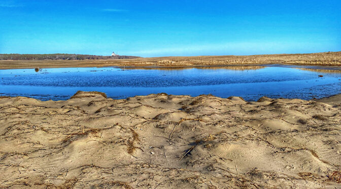 Looking Back Toward Coast Guard Station On Cape Cod.